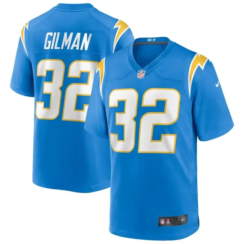 Alohi Gilman Los Angeles Chargers Game Jersey Powder Blue