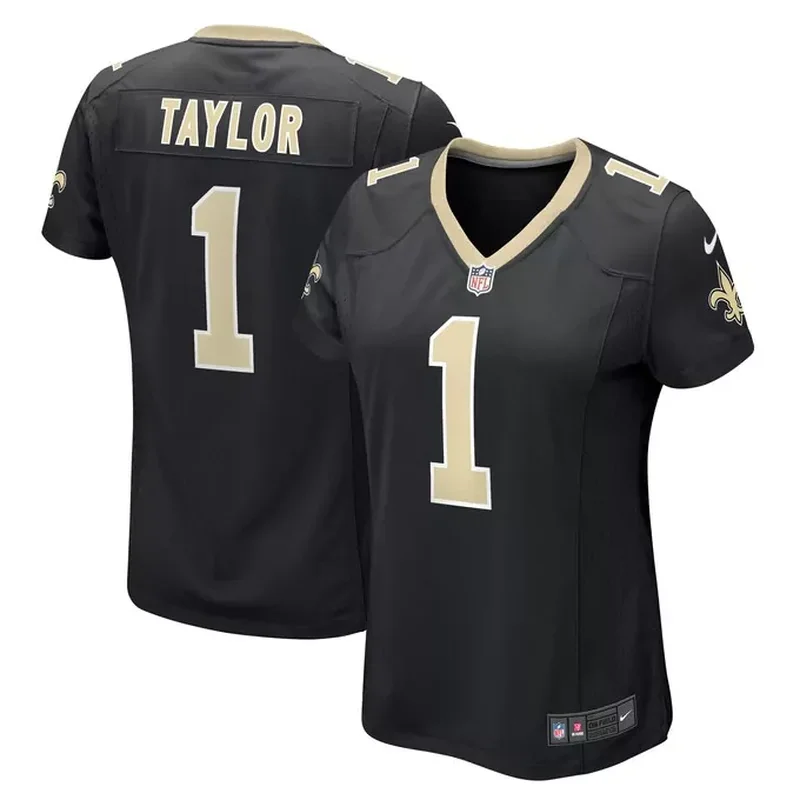 New Orleans Saints Vapor Fuse Elite Custom Jersey Black - Image 2