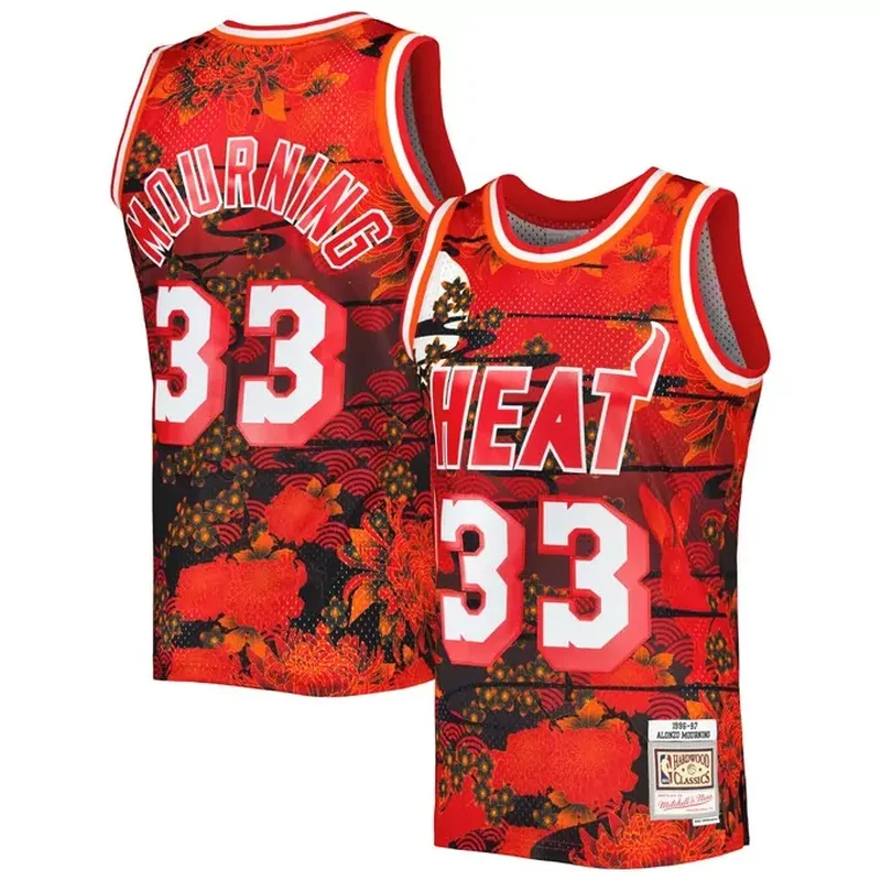 Alonzo Mourning Miami Heat 1996/97 Classics Lunar New Year Jersey Red