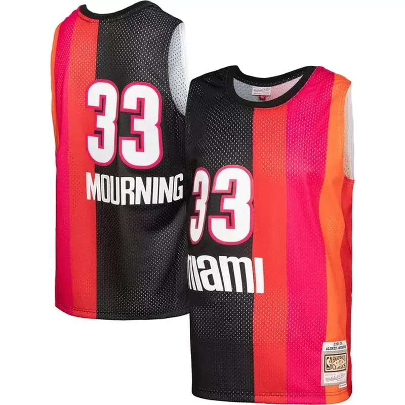 Alonzo Mourning Miami Heat Classics 2005/06 Split Jersey Black/Red
