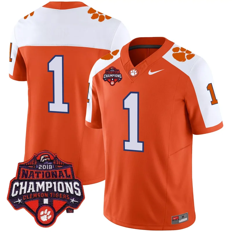 Alternate #1 Team clemson tigers jersey all stitched