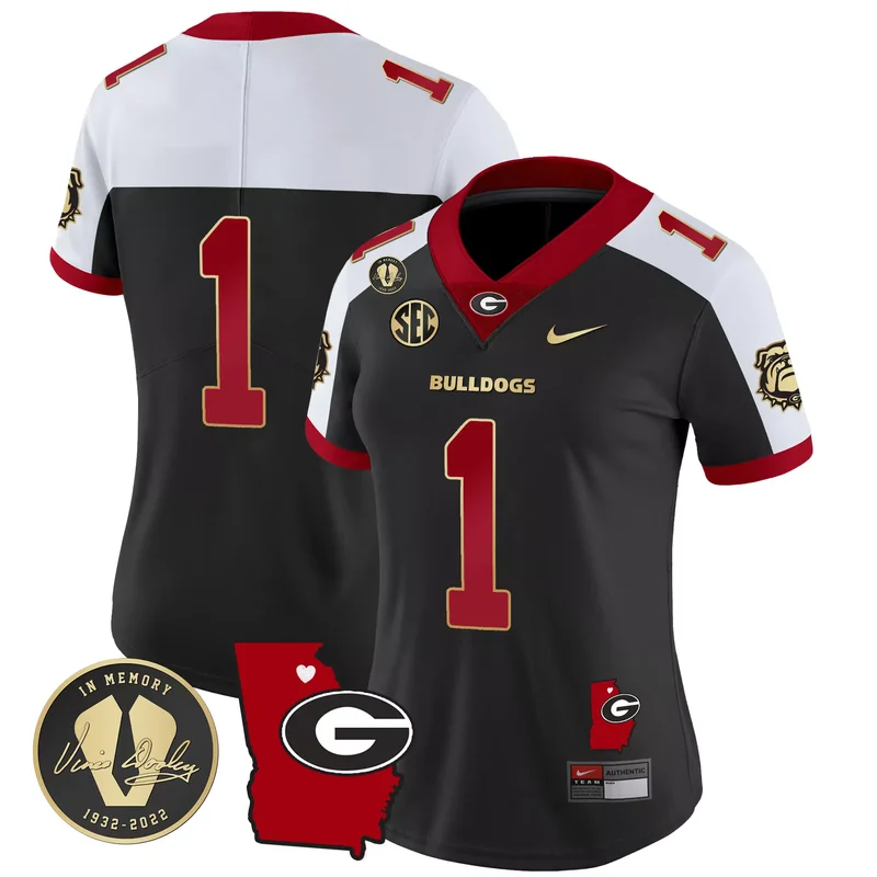 Black Carson Beck georgia bulldogs 2023 jersey v3 georgia map all stitched - Image 3