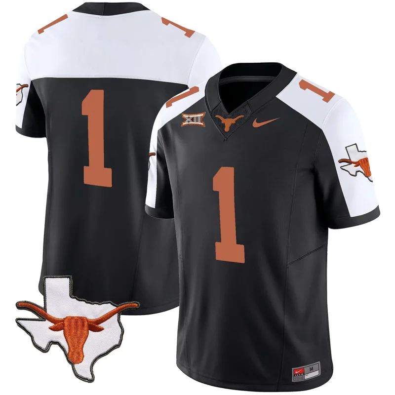 Alternate #1 Team texas longhorns jersey v2 all stitched