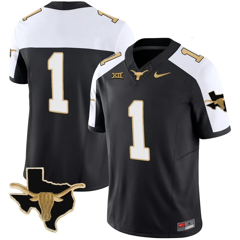 Alternate #1 Team texas longhorns special jersey all stitched