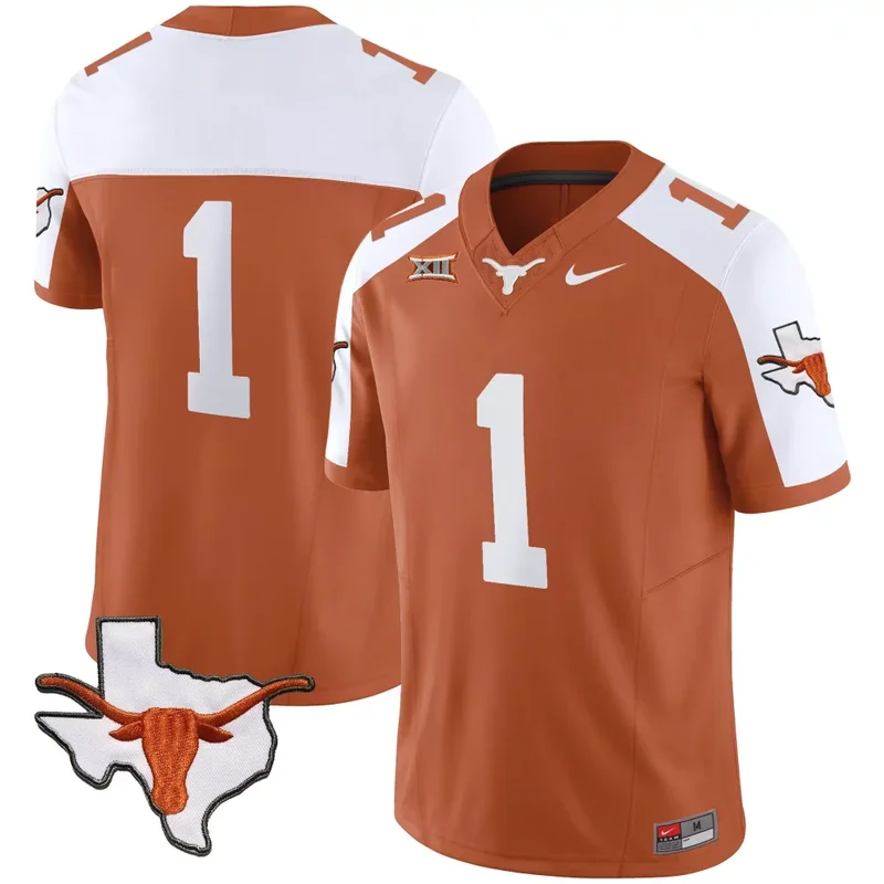 Alternate 1 Team Texas Longhorns Vapor Limited Jersey All Stitched