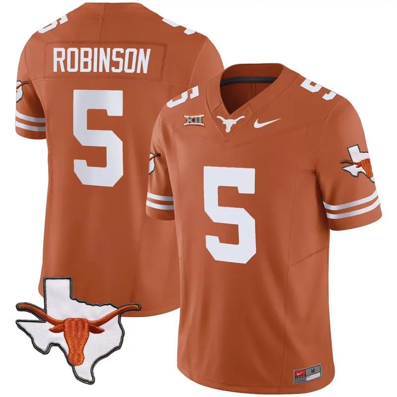 Alternate 1 Team Texas Longhorns Vapor Limited Jersey All Stitched - Image 4