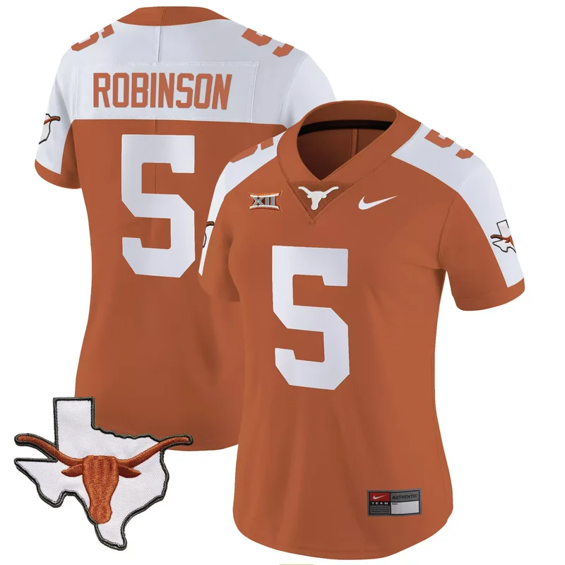 Black texas longhorns Gold vapor custom jersey all stitched - Image 5