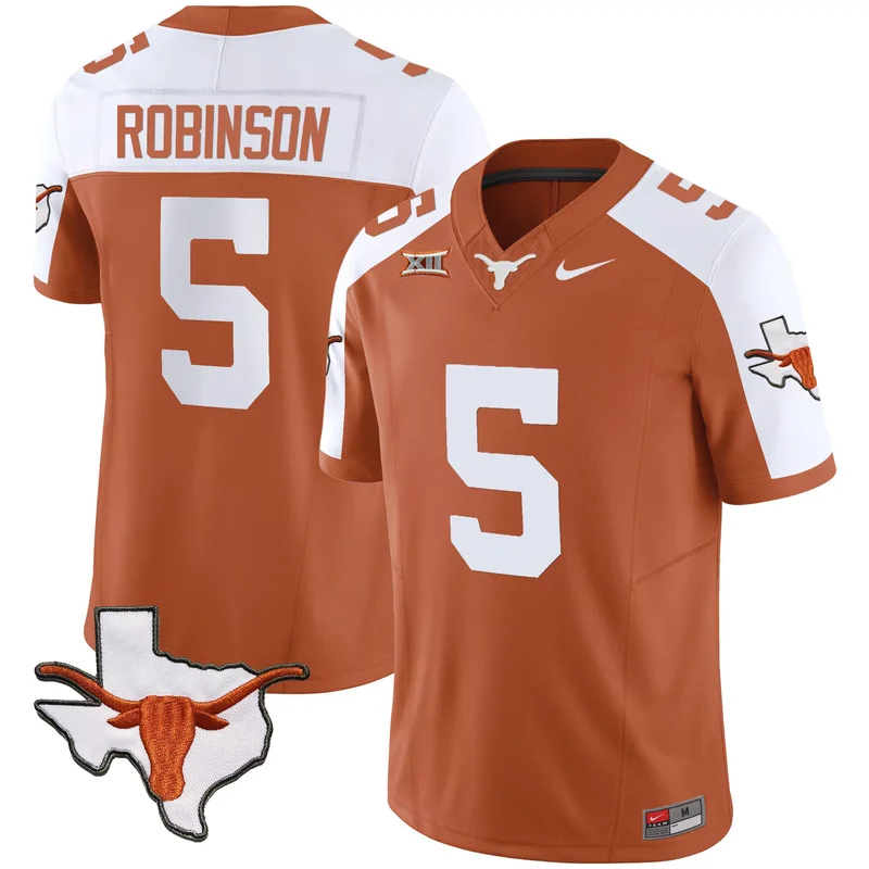 Alternate Bijan Robinson texas longhorns jersey all stitched