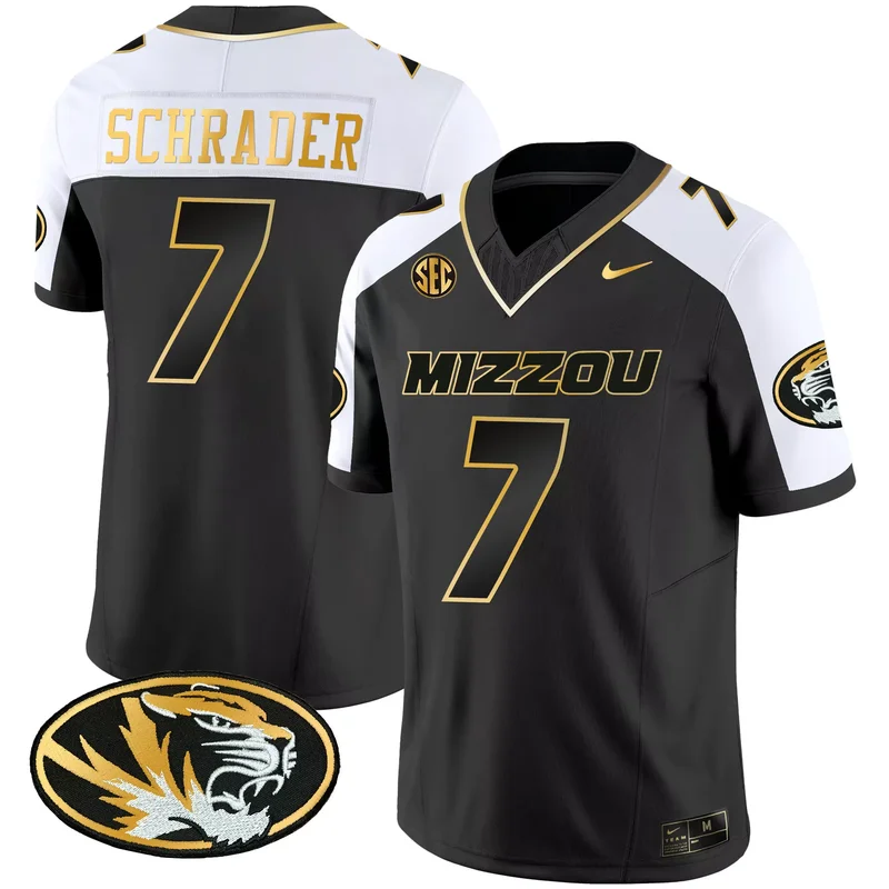 Black Luther Burden III missouri tigers Gold jersey all stitched - Image 4