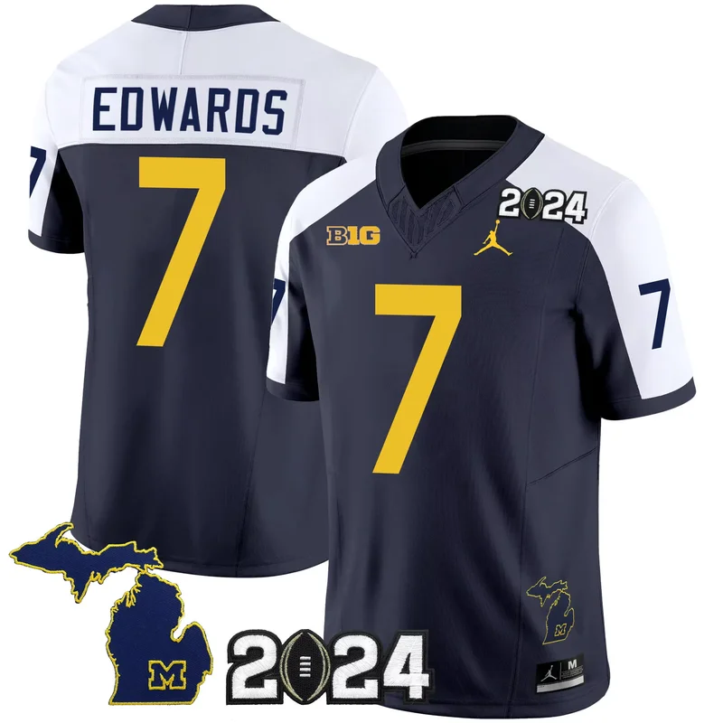 Maize Roman Wilson michigan wolverines cactus jack jersey all stitched - Image 5