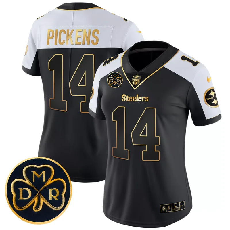 Alternate pittsburgh steelers dmr patch arch smoke vapor custom jersey all stitched - Image 4