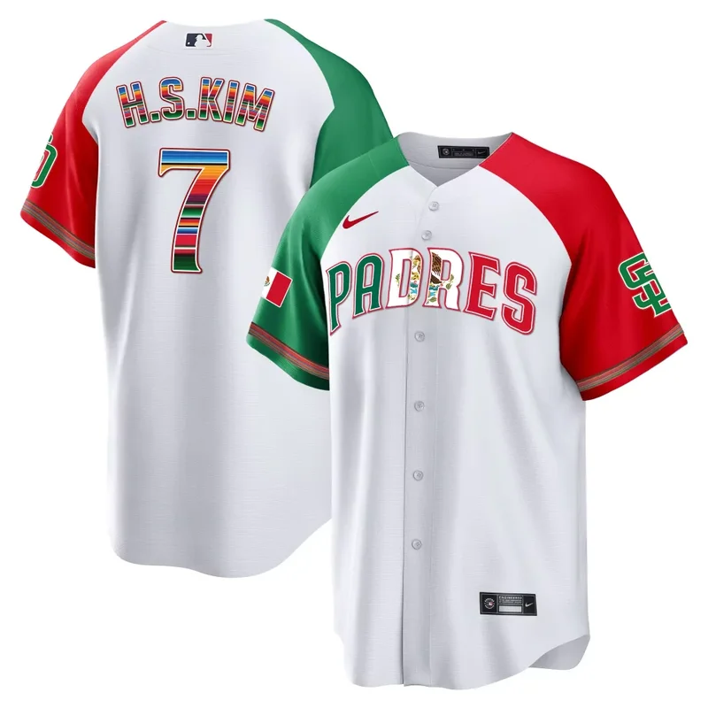 Alternate Ha Seong Kim San Diego Padres Mexico Cool Base Limited Jersey V2 All Stitched