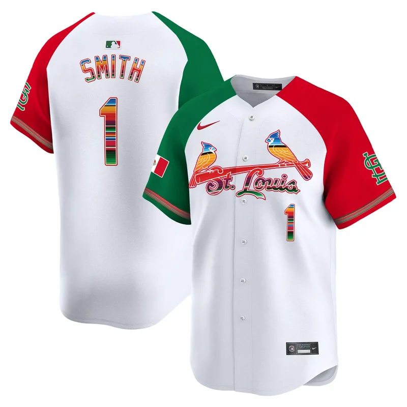 Alternate Ozzie Smith st. louis cardinals mexico jersey all stitched