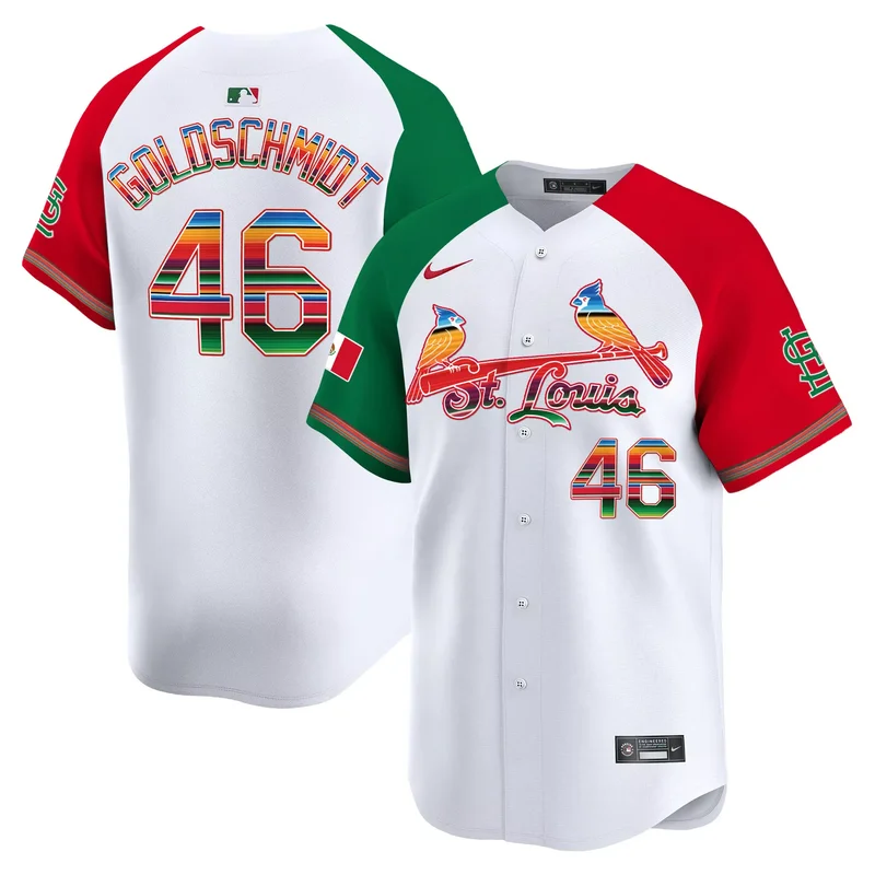 Alternate Paul Goldschmidt st. louis cardinals mexico jersey all stitched