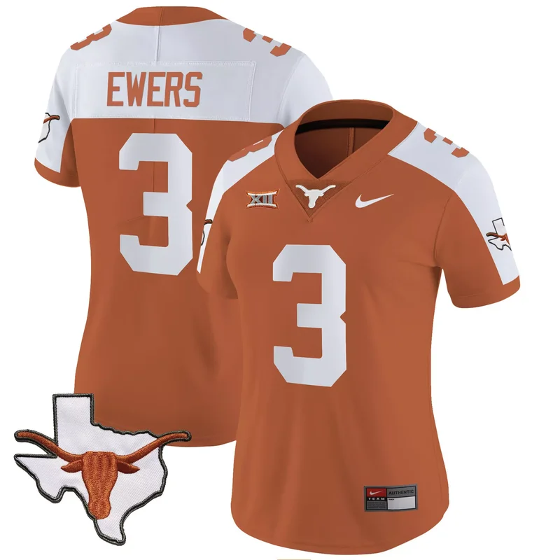 Black Arch Manning texas longhorns jersey v3 all stitched - Image 2