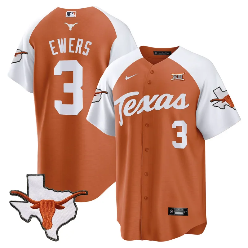 Black Quinn Ewers texas longhorns jersey v3 all stitched - Image 4