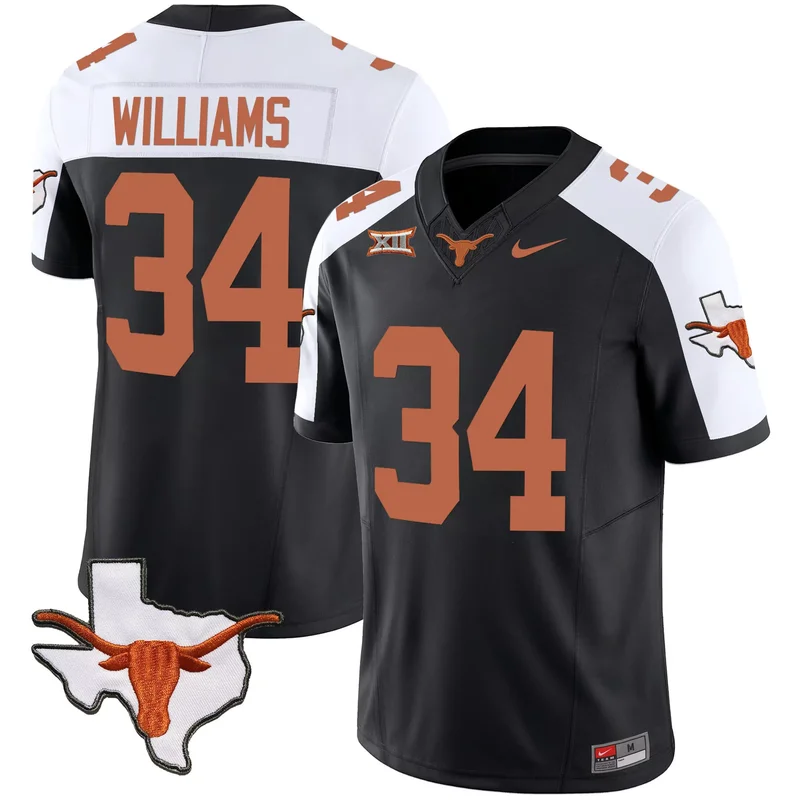 Alternate Ricky Williams texas longhorns jersey v2 all stitched