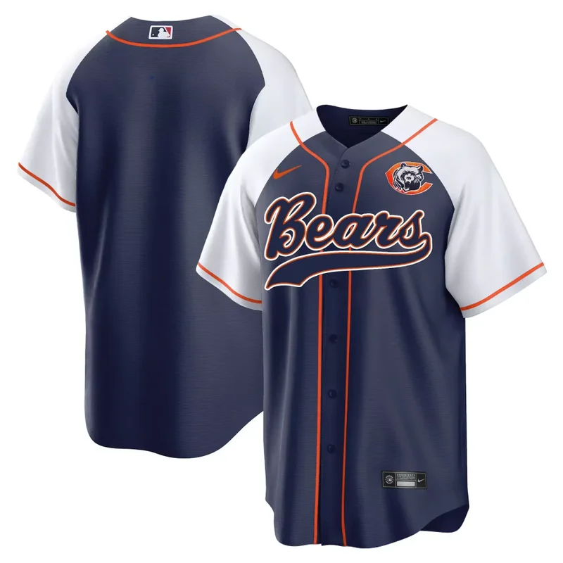 Alternate Team Bears Throwback Baseball Jersey All Stitched