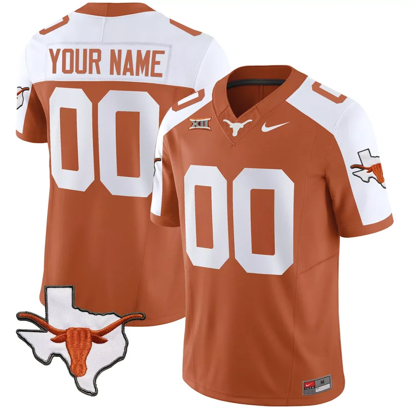 Black Xavier Worthy texas longhorns jersey v3 all stitched - Image 3