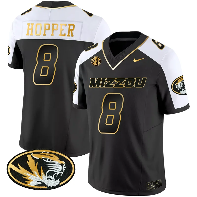 Black Luther Burden III missouri tigers Gold jersey all stitched - Image 5