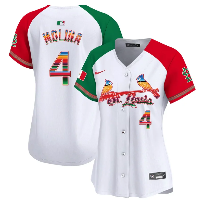 Alternate Yadier Molina st. louis cardinals mexico jersey all stitched
