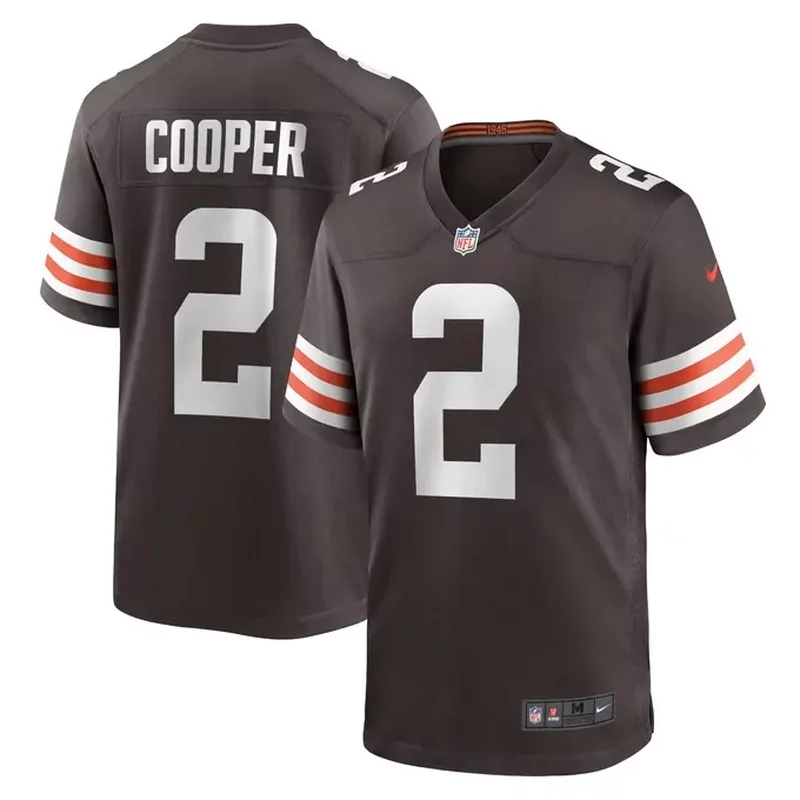 Amari Cooper Cleveland Browns Game Jersey Brown - Image 3