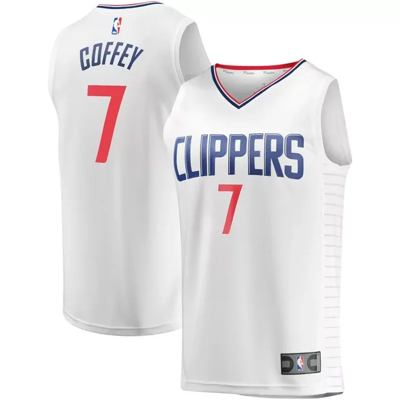 Amir Coffey LA Clippers Fast Break Player Jersey Association Edition White