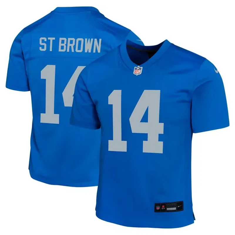 David Montgomery Detroit Lions Player Game Jersey White - Image 2