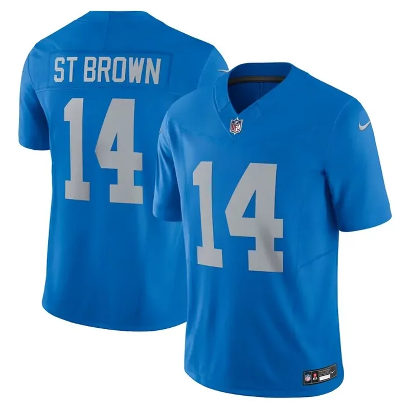Amon-Ra St Brown Detroit Lions Vapor Fuse Alternate Jersey Blue