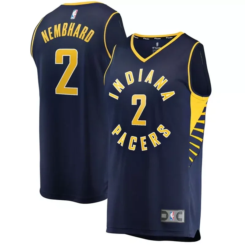 Andrew Nembhard Indiana Pacers Fast Break Jersey Icon Edition Navy