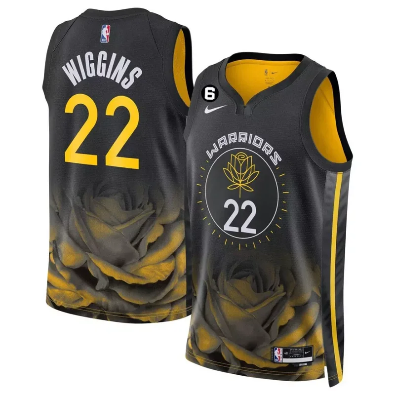 Andrew Wiggins Golden State Warriors 2022 23 Players Jersey City Edition All Stitched