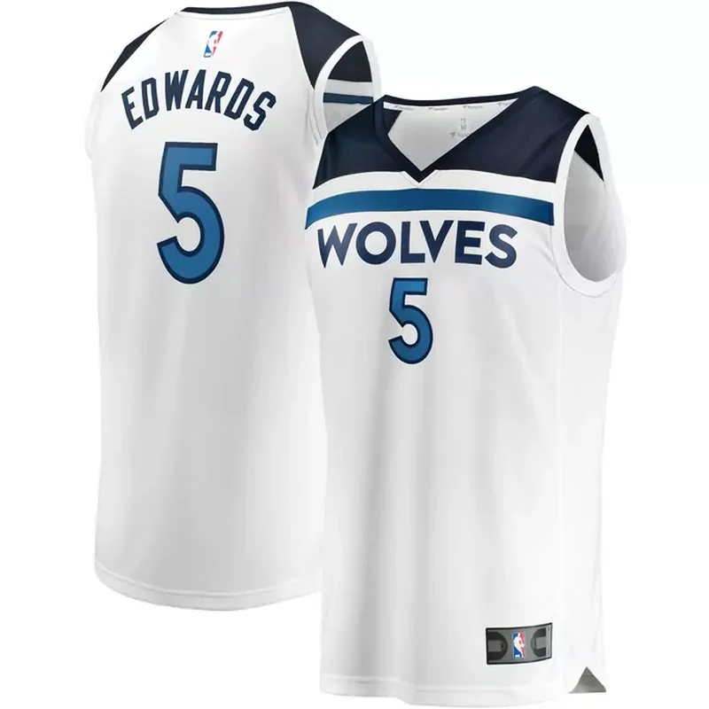Anthony Edwards Minnesota Timberwolves Unisex Jersey Icon Edition Navy - Image 3