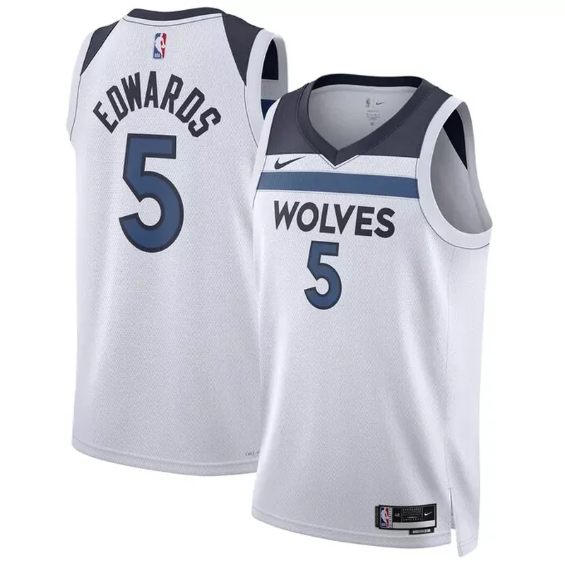 Anthony Edwards Minnesota Timberwolves Unisex Jersey Icon Edition Navy - Image 2