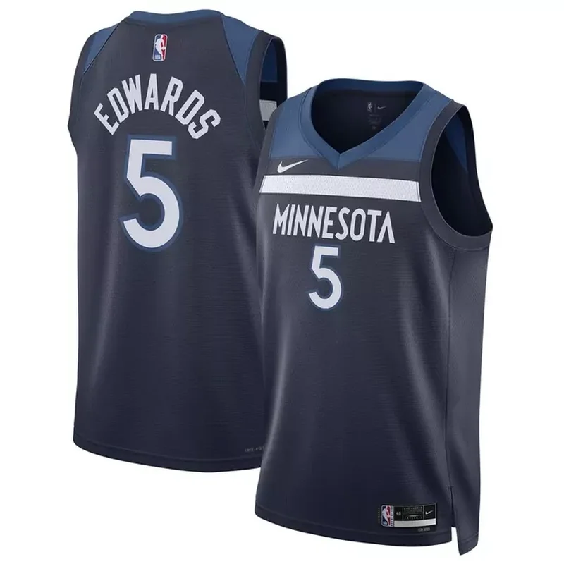 Anthony Edwards Minnesota Timberwolves Unisex Jersey Icon Edition Navy