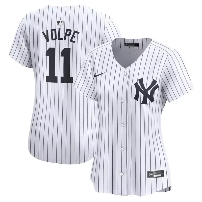 Anthony Volpe New York Yankees Womens Alternate Player Jersey – Navy - Image 4