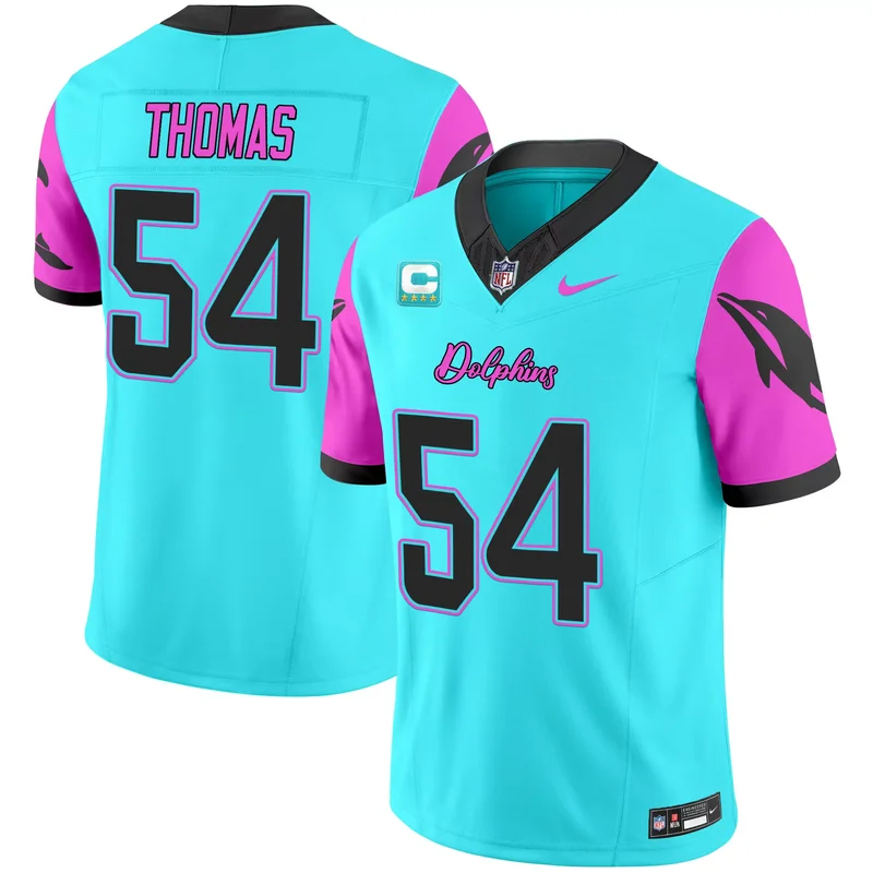 Black Dan Marino miami dolphins miami vice jersey all stitched - Image 3