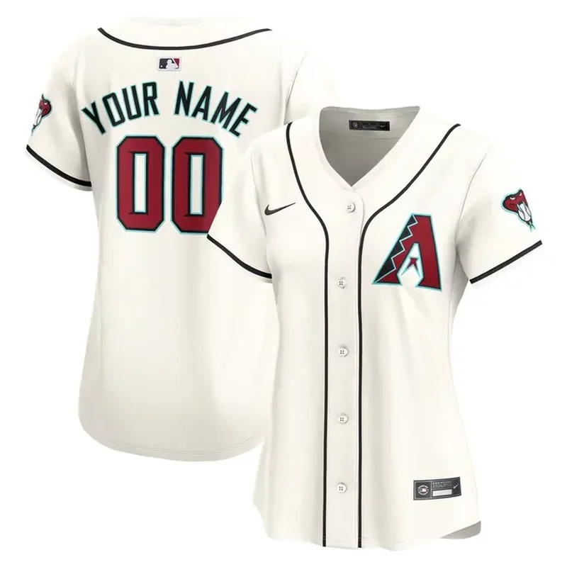Arizona Diamondbacks Womens Home Custom Jersey White