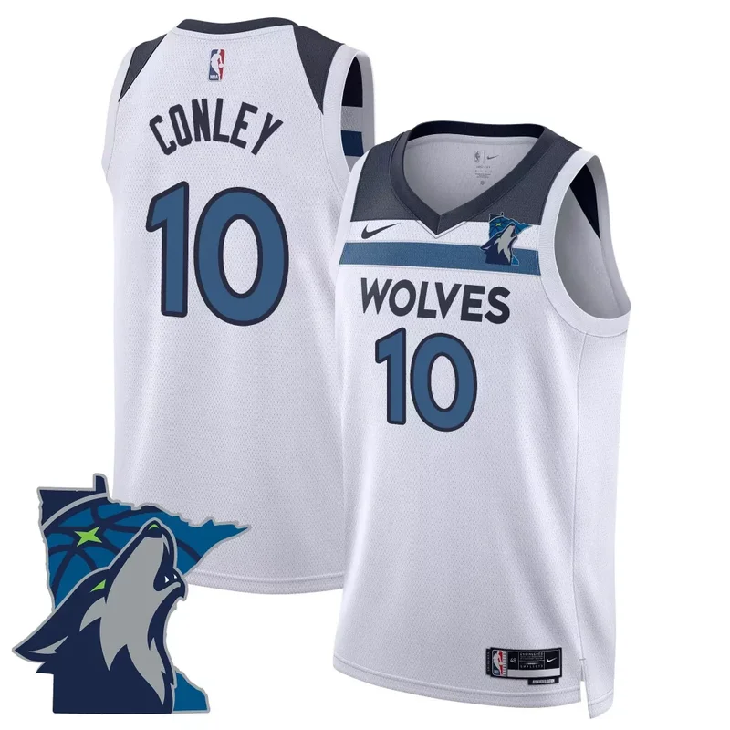 Association Anthony Edwards Minnesota Timberwolves Swingman Jersey Minnesota Patch All Stitched - Image 3