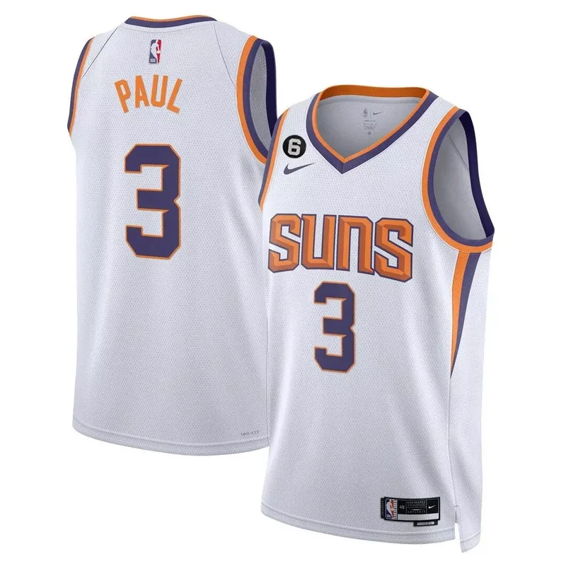 Classic Devin Booker phoenix suns players swingman jersey all stitched - Image 4