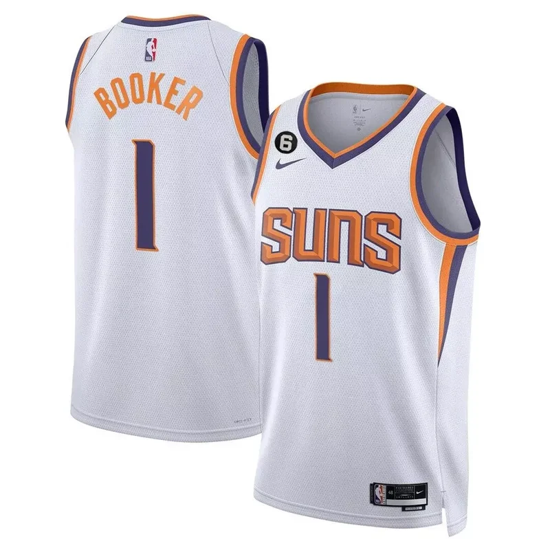 Association Devin Booker phoenix suns players swingman jersey all stitched