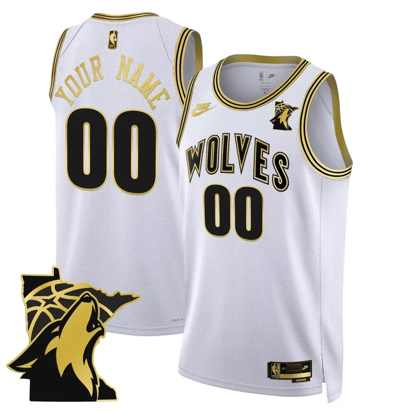 Association Minnesota Timberwolves Swingman Custom Jersey Minnesota Patch All Stitched - Image 3