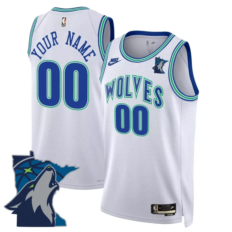 Association Minnesota Timberwolves Swingman Custom Jersey Minnesota Patch All Stitched - Image 5