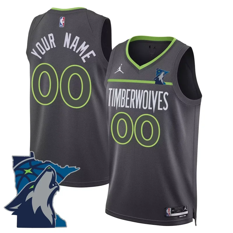 Association Minnesota Timberwolves Swingman Custom Jersey Minnesota Patch All Stitched - Image 2