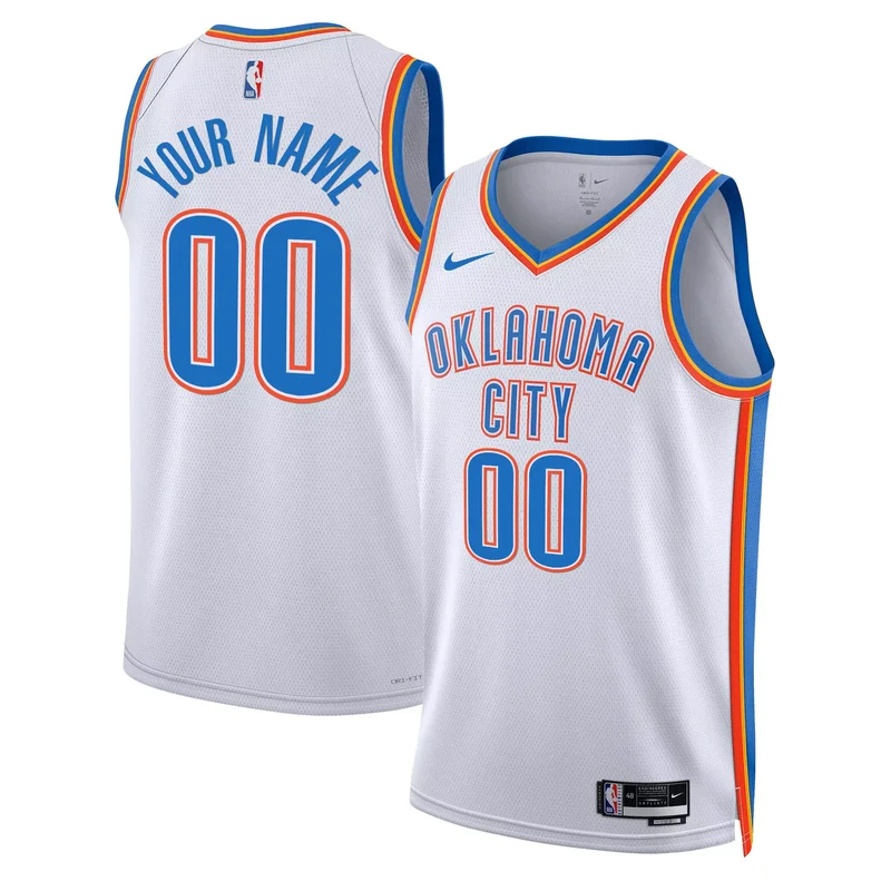 Black Gold oklahoma City thunder swingman custom jersey all stitched - Image 5