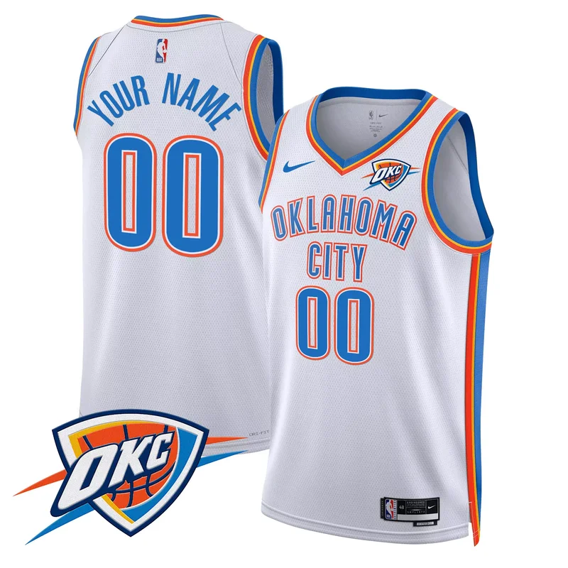 Icon Luguentz Dort oklahoma City thunder swingman jersey v2 all stitched - Image 2