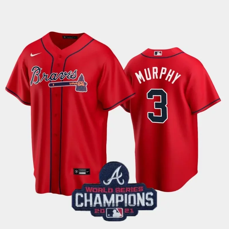 atlanta braves #54 max fried navy alternate Baseball jersey - Image 2