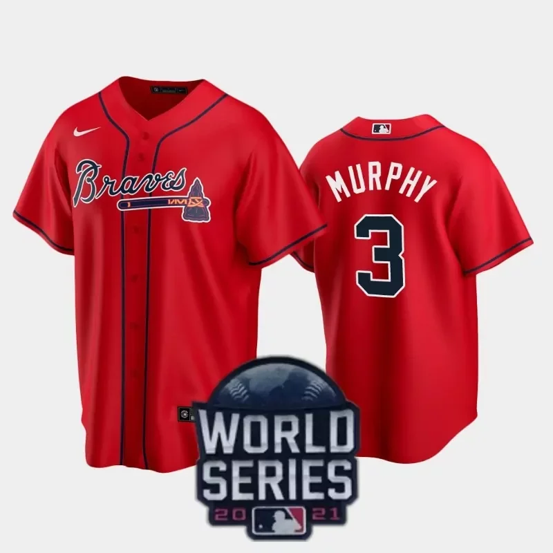 atlanta braves #54 max fried navy alternate Baseball jersey - Image 3