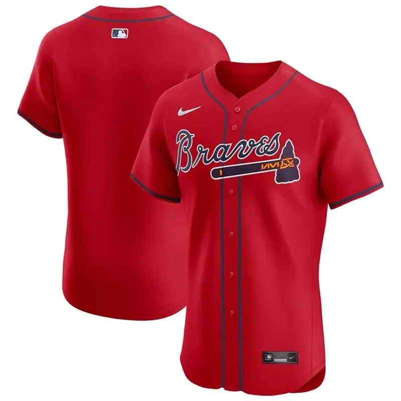 Matt Olson Atlanta Braves Alternate Player Jersey Red - Image 2