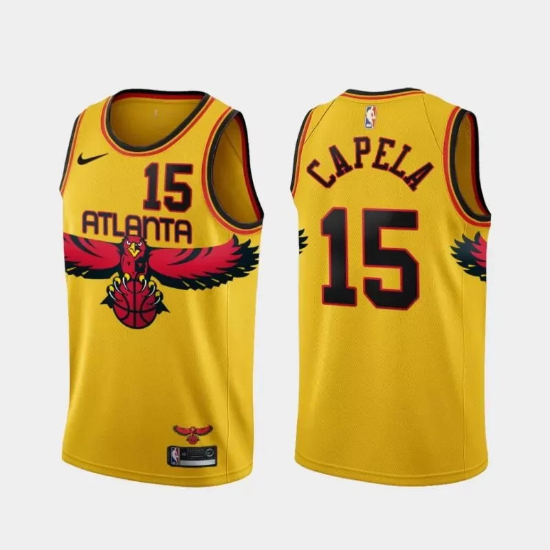 Atlanta Hawks #7 Timothe Luwawu Cabarrot 75th Anniversary City Gold Basketball jersey - Image 3