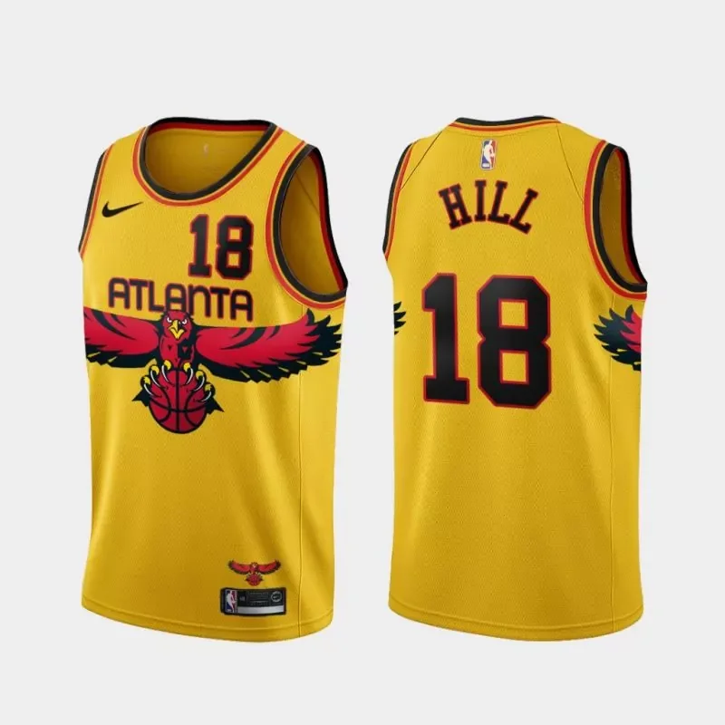Atlanta Hawks #7 Timothe Luwawu Cabarrot 75th Anniversary City Gold Basketball jersey - Image 5